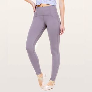 Lululemon Principal Dancer Leggings in Size 6. Colour: Lunar Rock